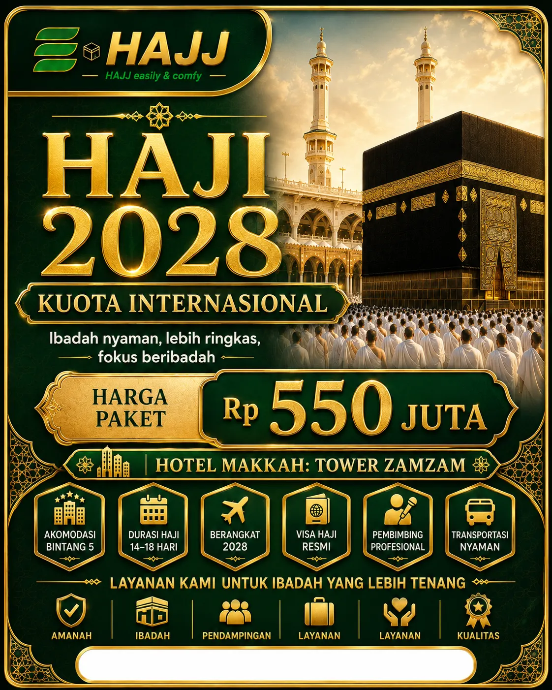 Haji Nusuk 2028 Bintang 5
