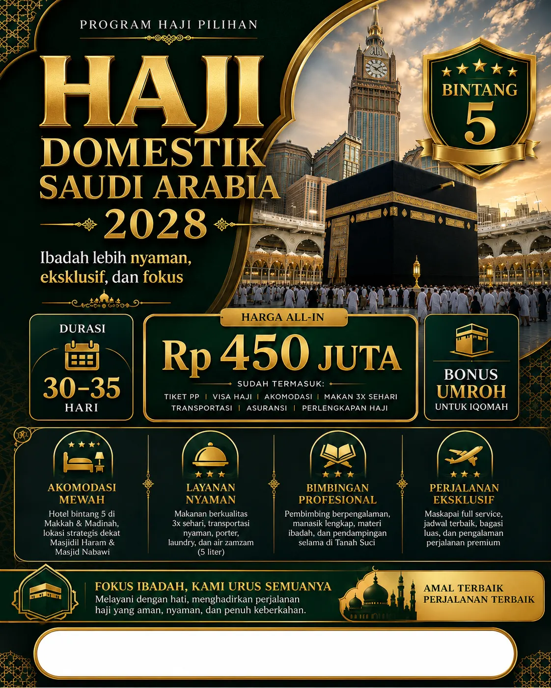 Haji Domestik Saudi Arabia 2028